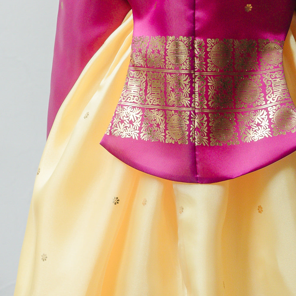 Myoung Magenta Yellow Girl Hanbok (1-10YR)