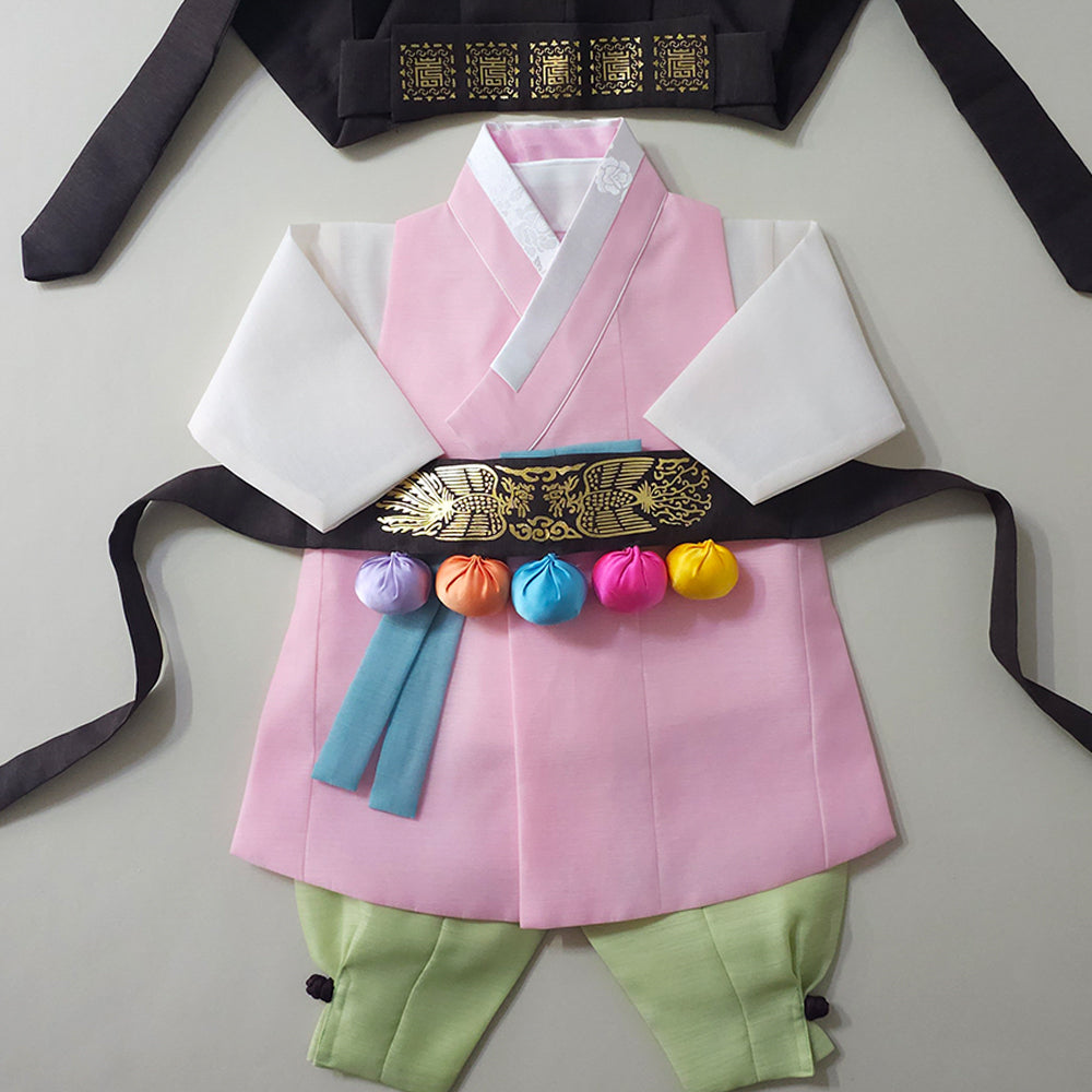 Rajoon Pink Boy Hanbok (1-12YR)