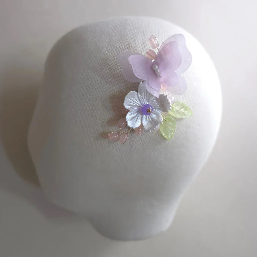 Butterfly & Mother of Pearl Hairpin - Native Korean