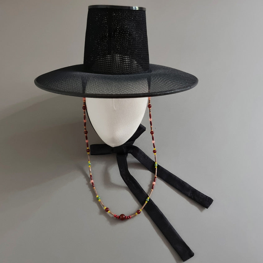 Natural Stone Gat String - Brown