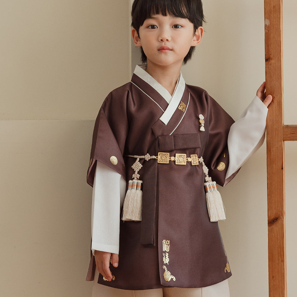 Dongdo Brown Boy Hanbok (1-12YR)