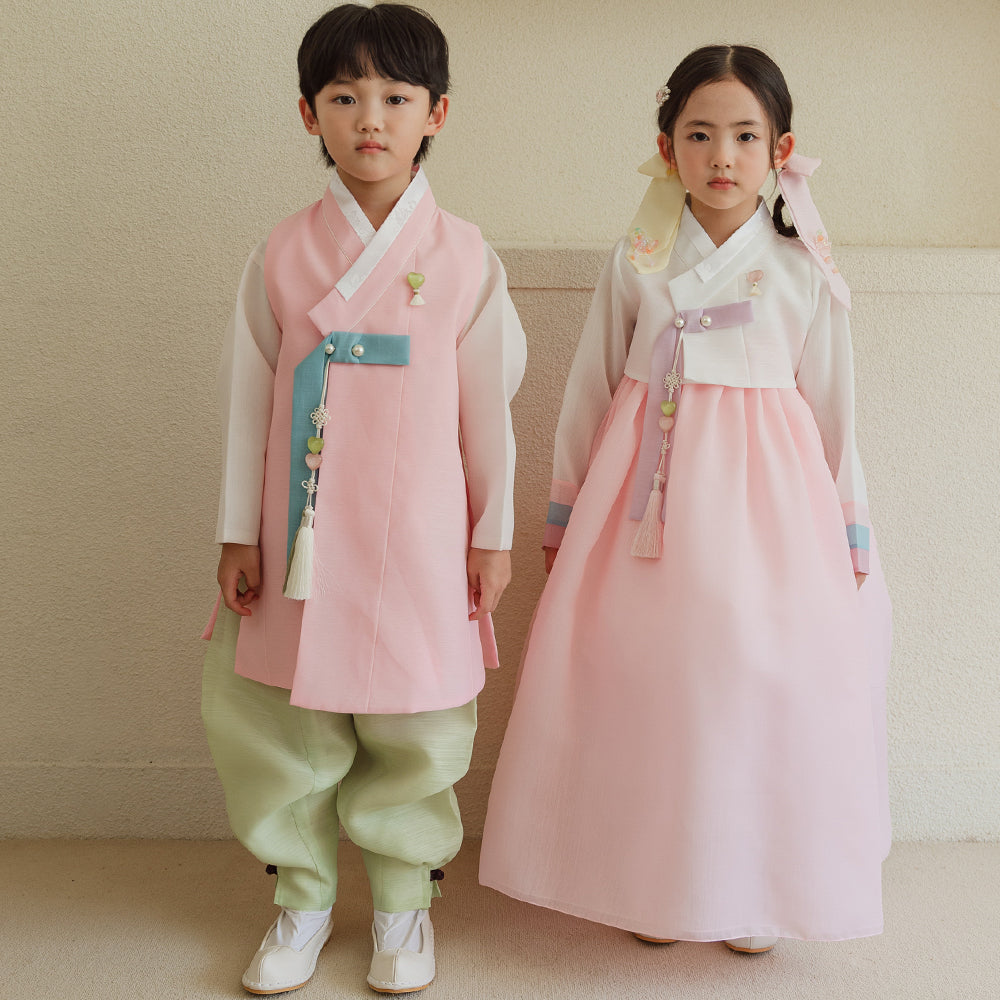 Ramy Pink Jeogori Girl Hanbok (1-12YR)