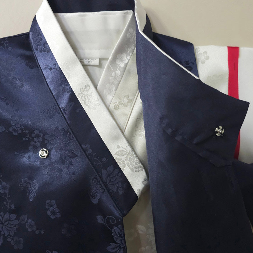 Minjae Saekdong Navy Boy Hanbok (100D-10YR)