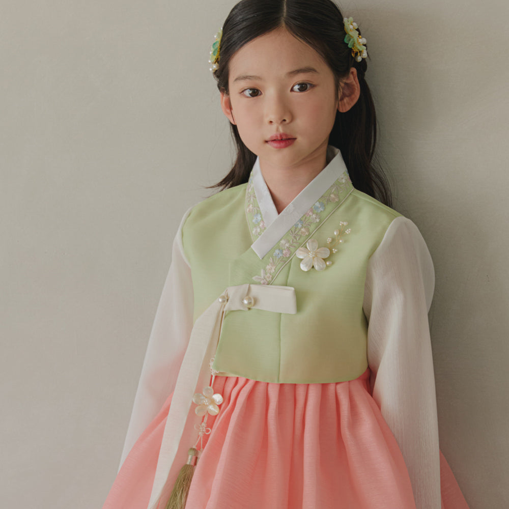 Soyoon Green Coral Girl Hanbok (1-15YR)
