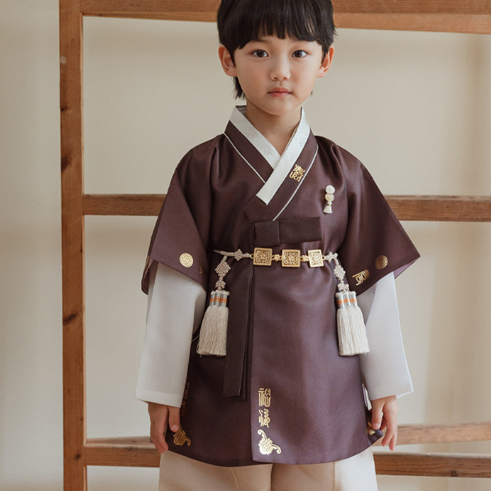 Dongdo Brown Boy Hanbok (1-12YR)