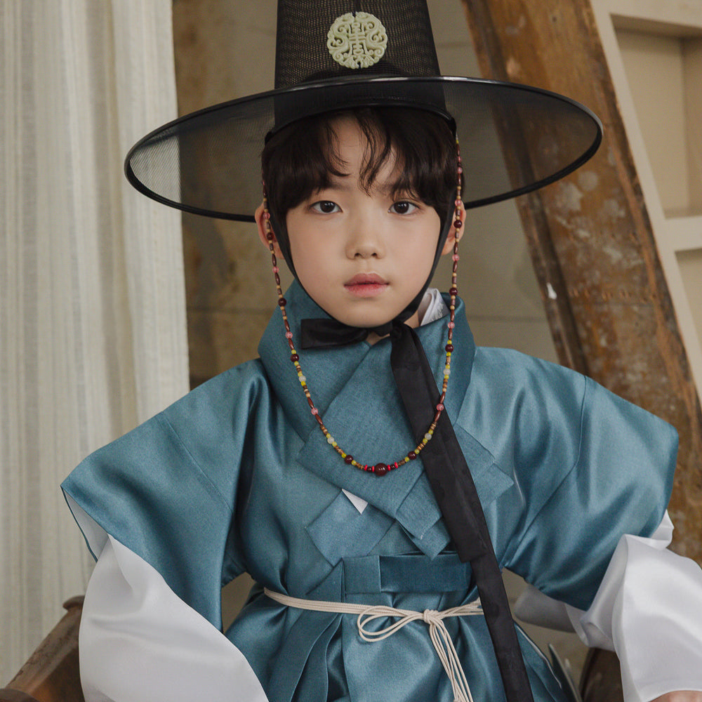 Gunyun Teal Dopo Boy Hanbok (4-10YR)