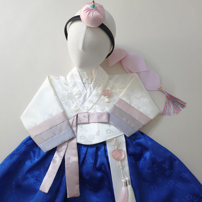 Yunjae Sky Blue Girl Hanbok (100D-15YR)
