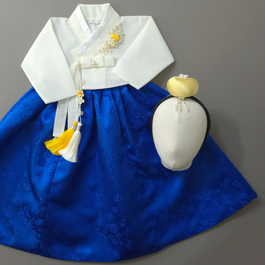 Heejin Blue Skirt Girl Hanbok (100D-15YR)