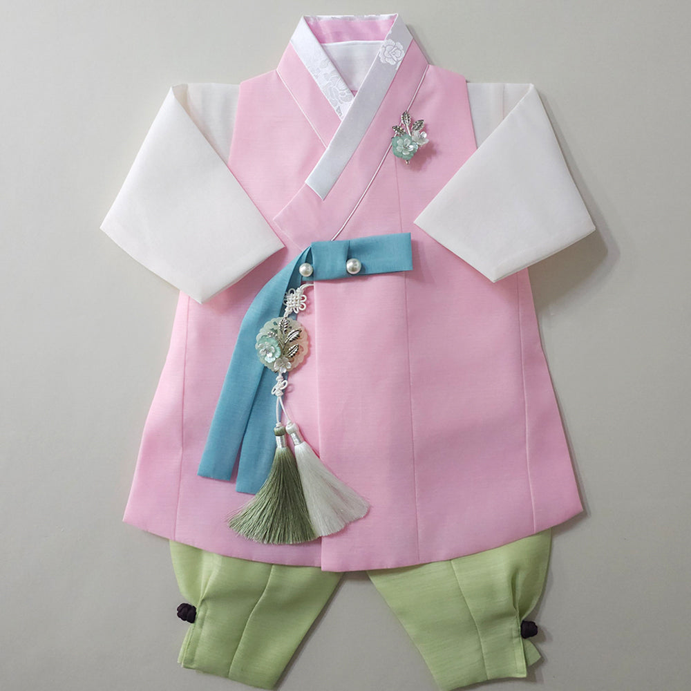 Rajoon Pink Boy Hanbok (1-12YR)