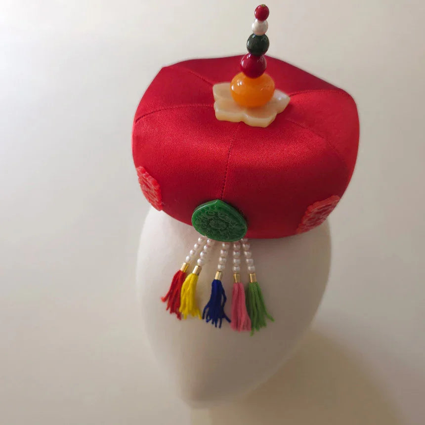 Jade Red Jokduri Korean Coronet - Native Korean