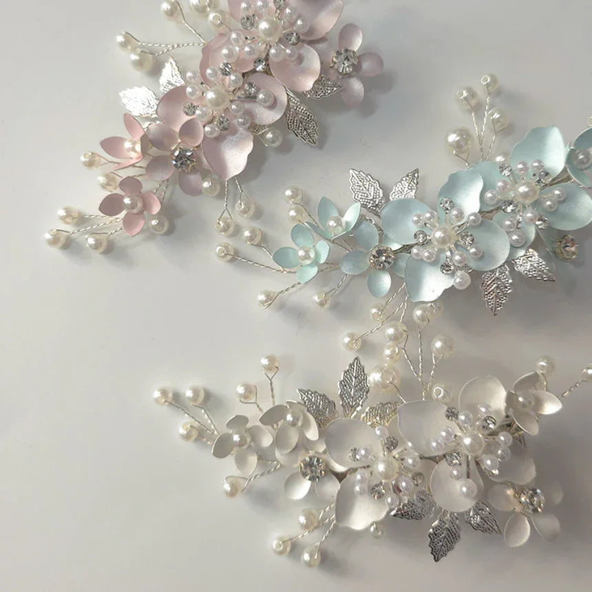Soft Bloom Pearl Floral Brooch - Native Korean