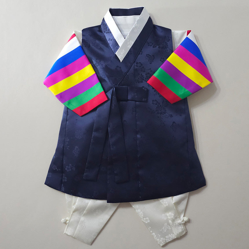 Minjae Saekdong Navy Boy Hanbok (100D-10YR)