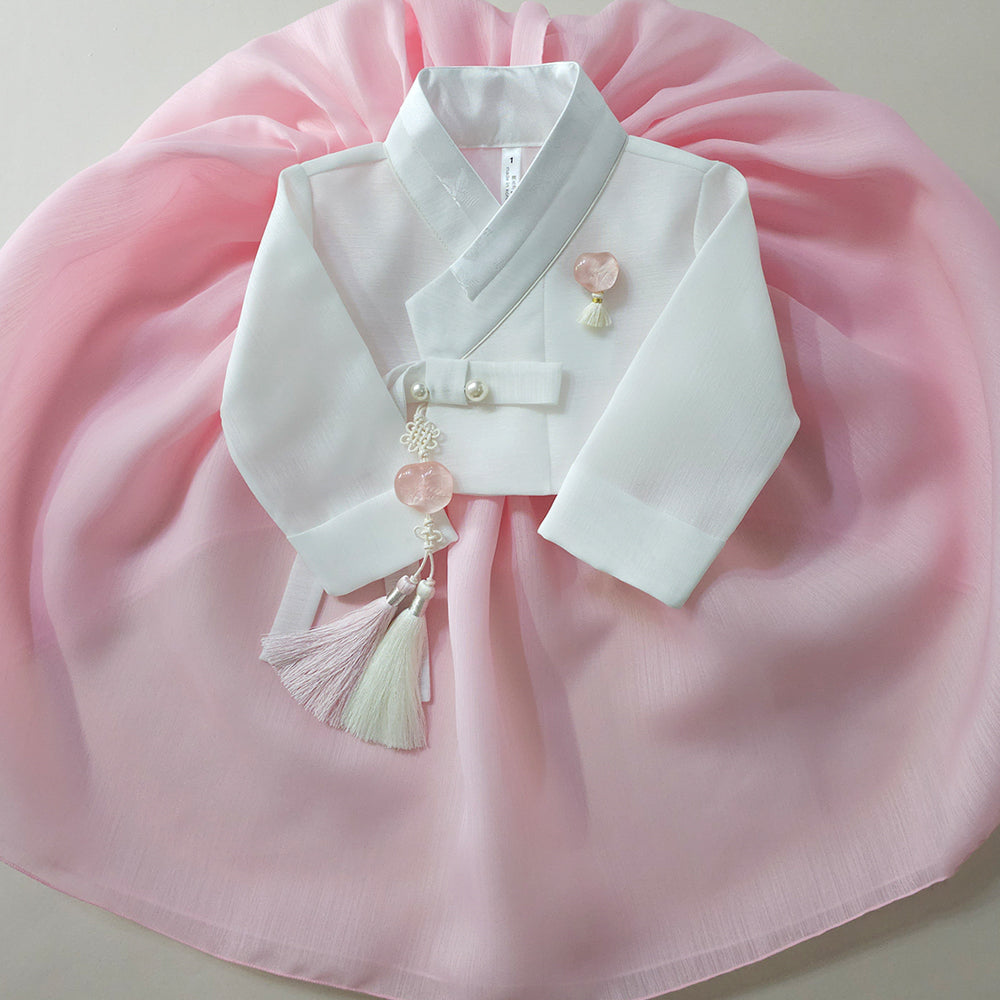 Blossom Pink Girl Hanbok (1-10YR)