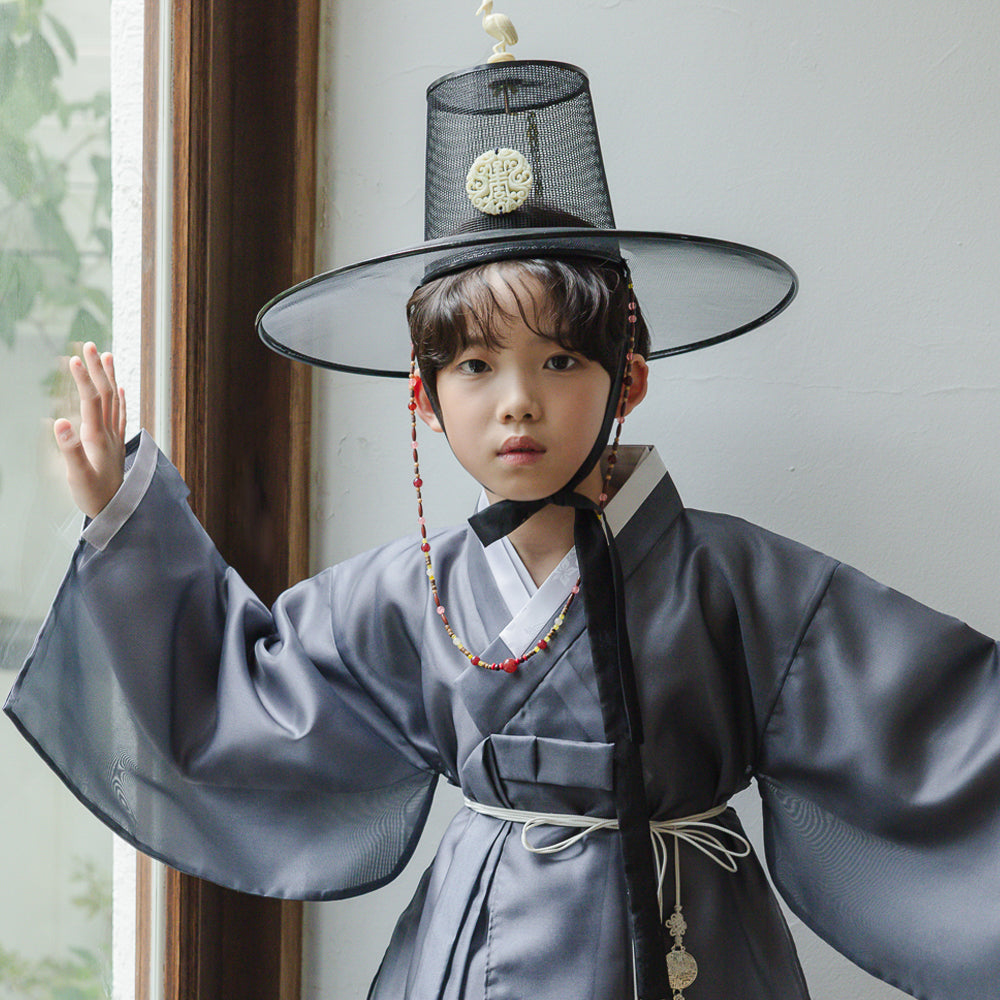 Gunyun Gray Dopo Boy Hanbok (4-10YR)