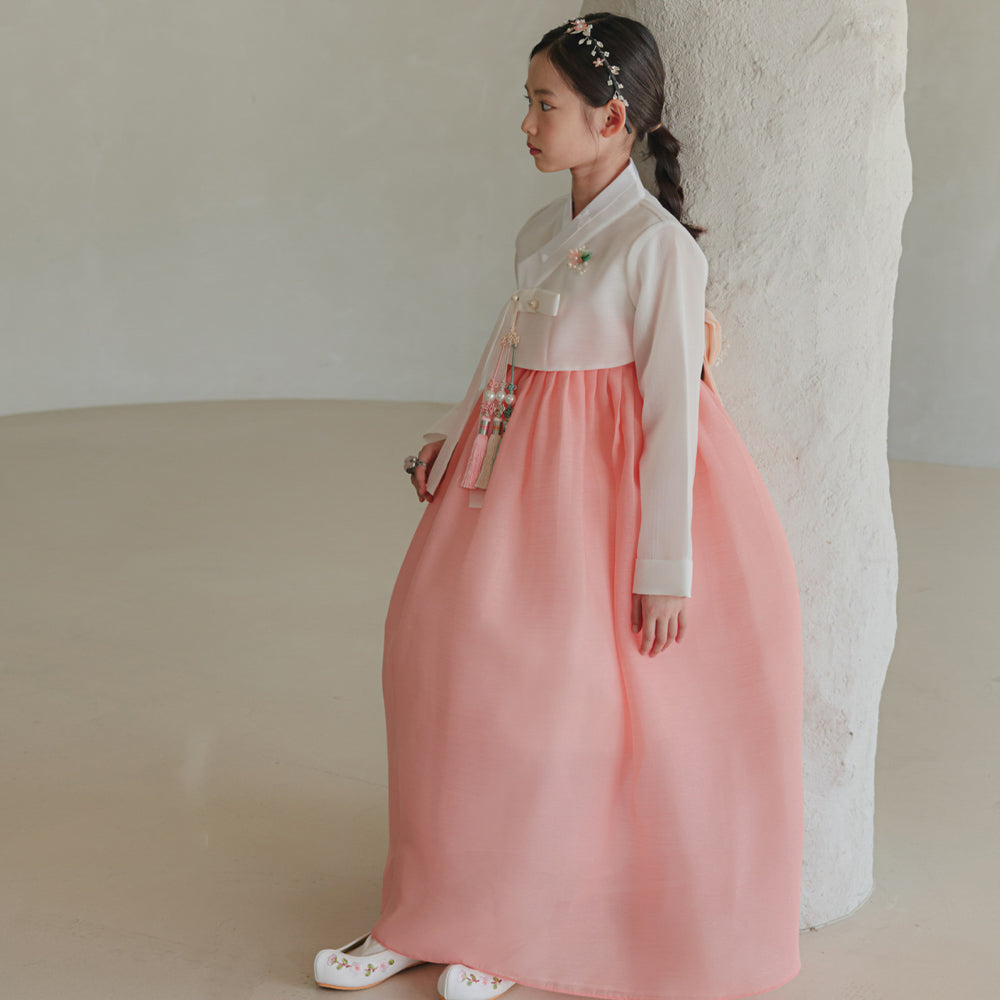 Blossom Coral Girl Hanbok (1-10YR)