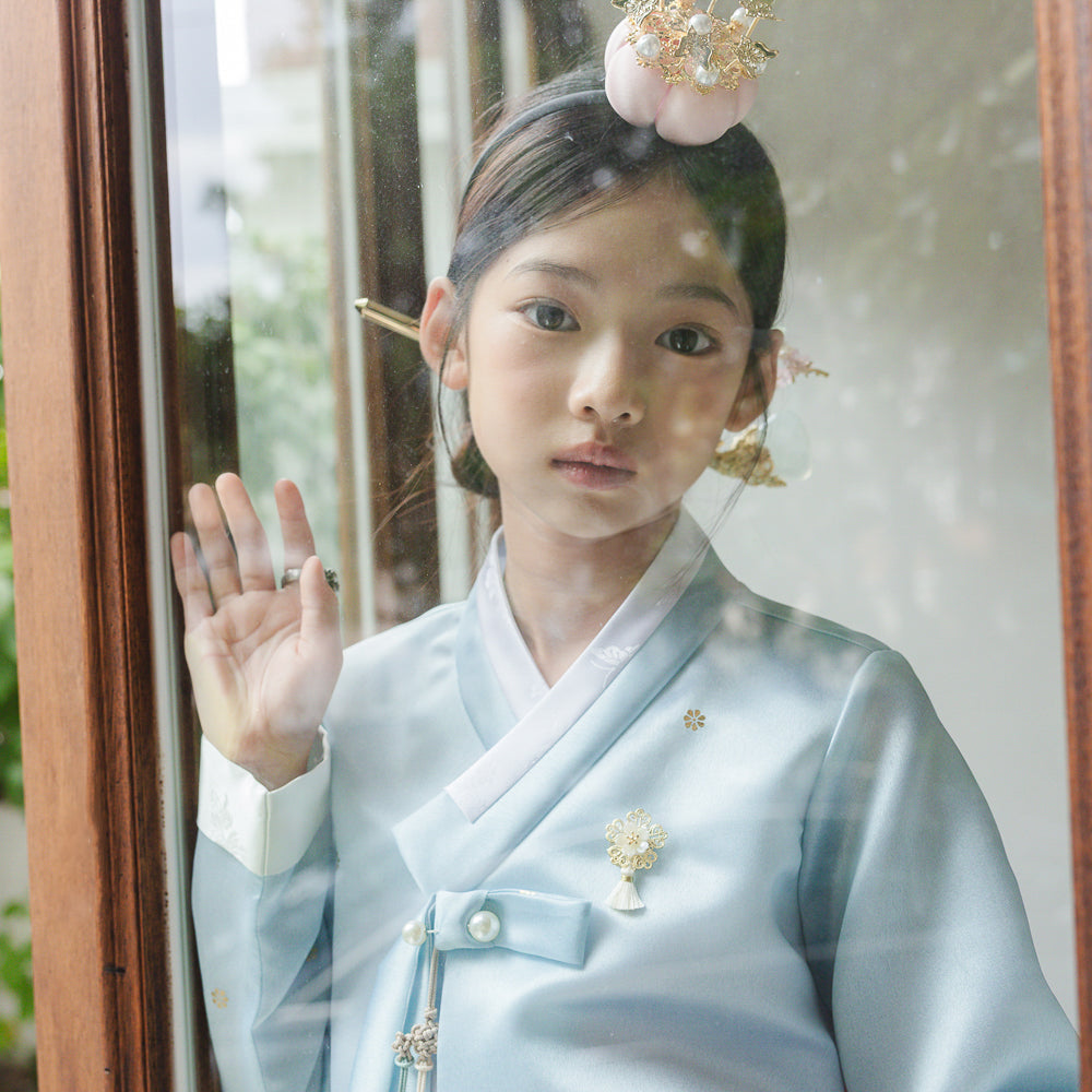Myoung Sky Pink Girl Hanbok (1-10YR)