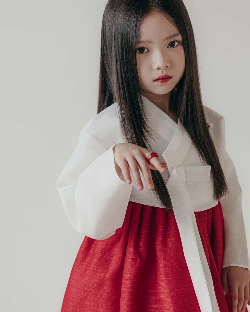 Gumiho Red Girl Hanbok (100D-8YR)