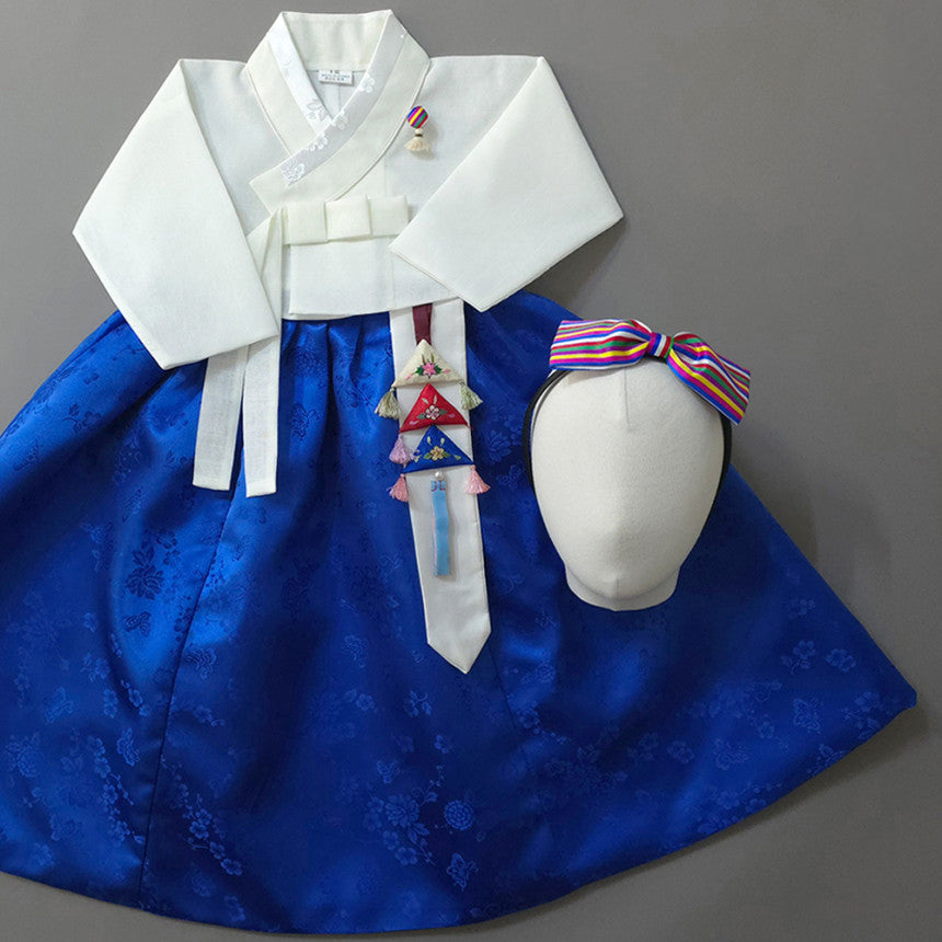 Heejin Blue Skirt Girl Hanbok (100D-15YR)