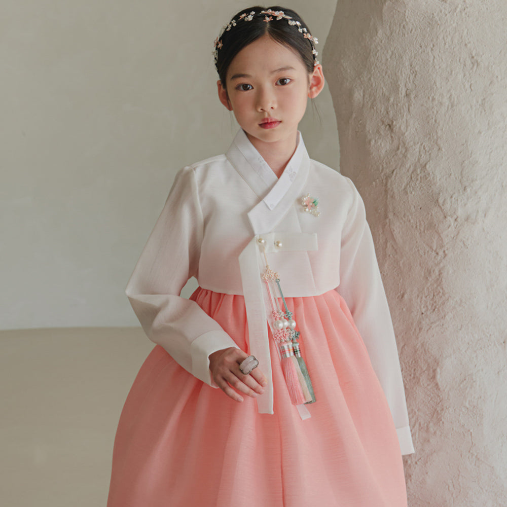 Blossom Coral Girl Hanbok (1-10YR)