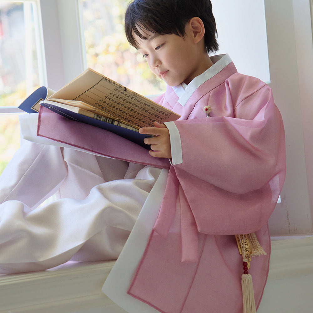 Gunyun Pink Dopo Boy Hanbok (4-10YR)