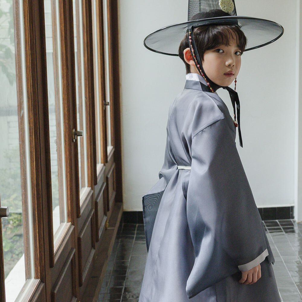 Gunyun Gray Dopo Boy Hanbok (4-10YR)
