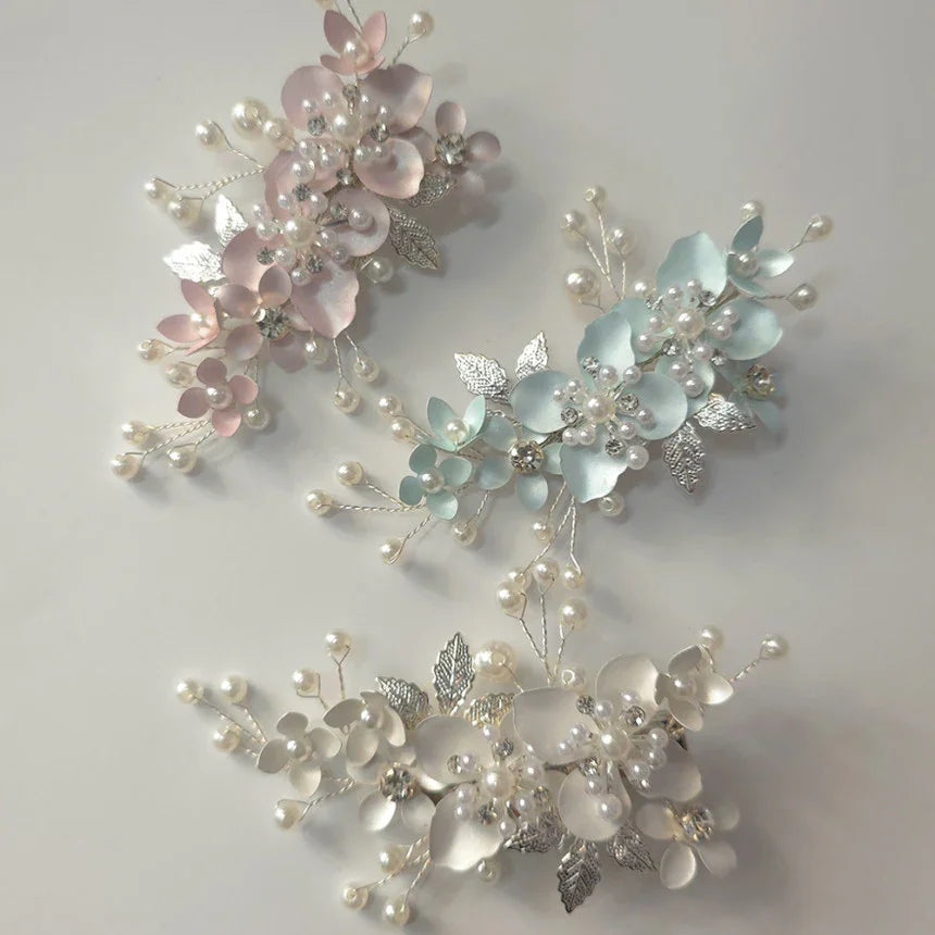 Soft Bloom Pearl Floral Brooch - Native Korean