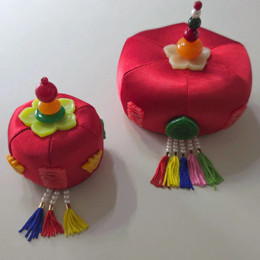 Jade Red Jokduri Korean Coronet - Native Korean