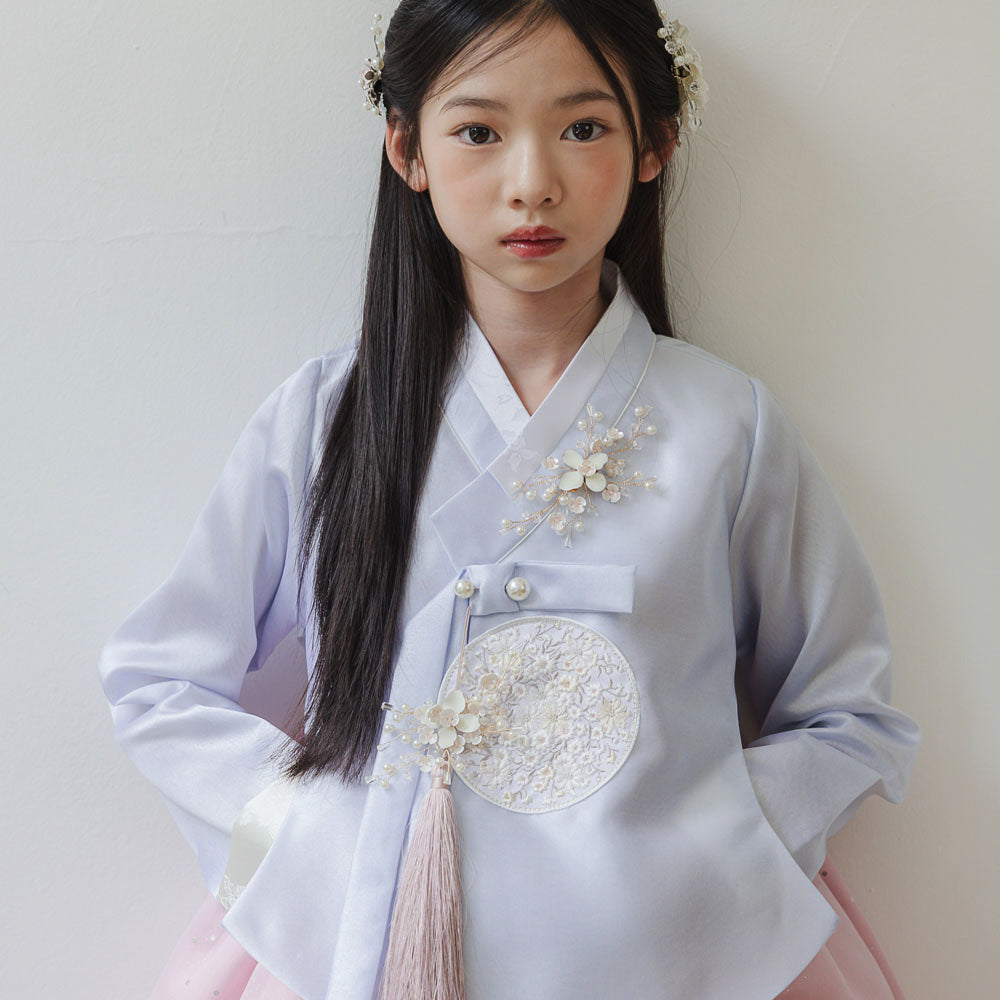 Pearl Sky Pink Girl Hanbok (1-10YR)