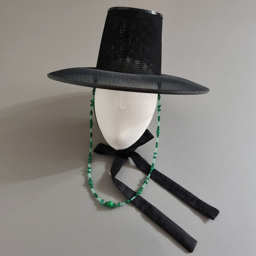 Natural Stone Gat String - Green