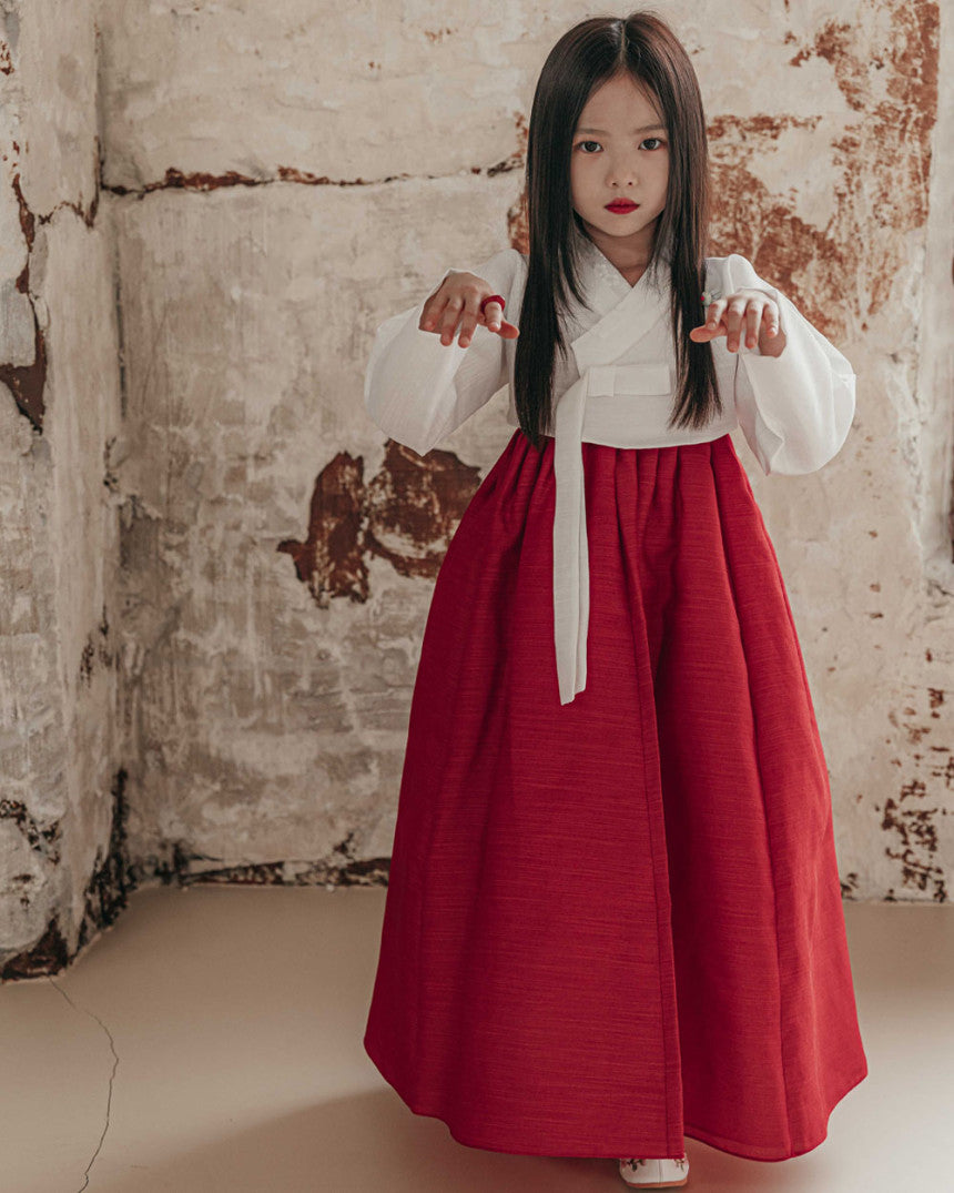 Gumiho Red Girl Hanbok (100D-8YR)