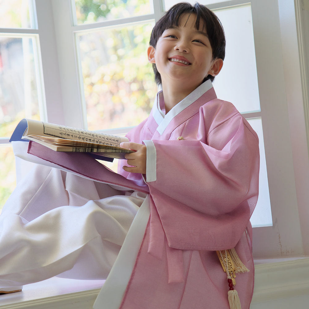 Gunyun Pink Dopo Boy Hanbok (4-10YR)