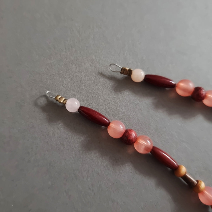 Natural Stone Gat String - Brown