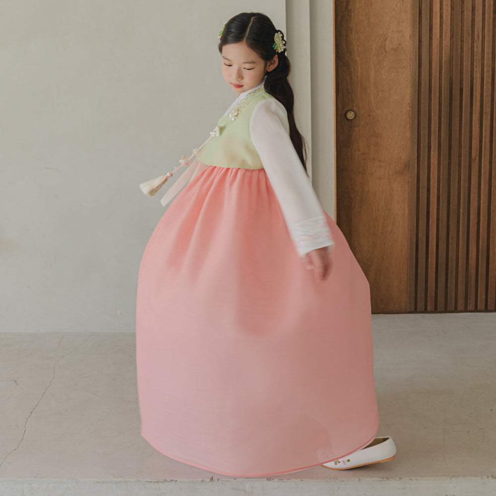 Soyoon Green Coral Girl Hanbok (1-15YR)