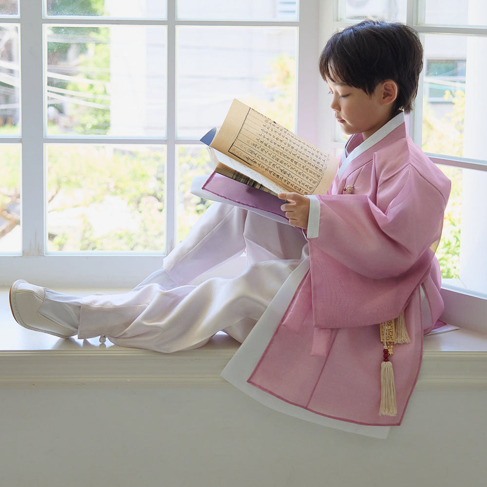Gunyun Pink Dopo Boy Hanbok (4-10YR)