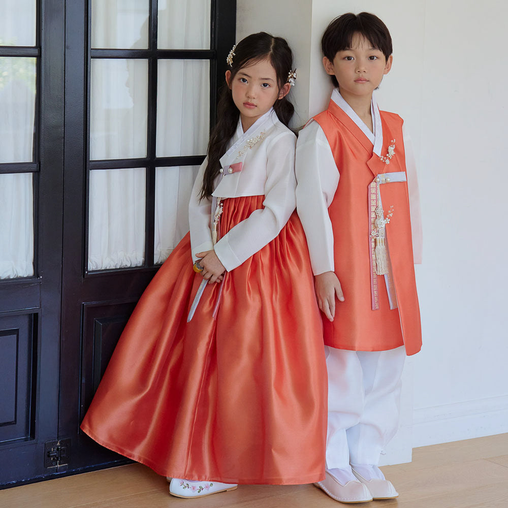 Eunkyo Coral Vest Boy Hanbok (1-12YR)