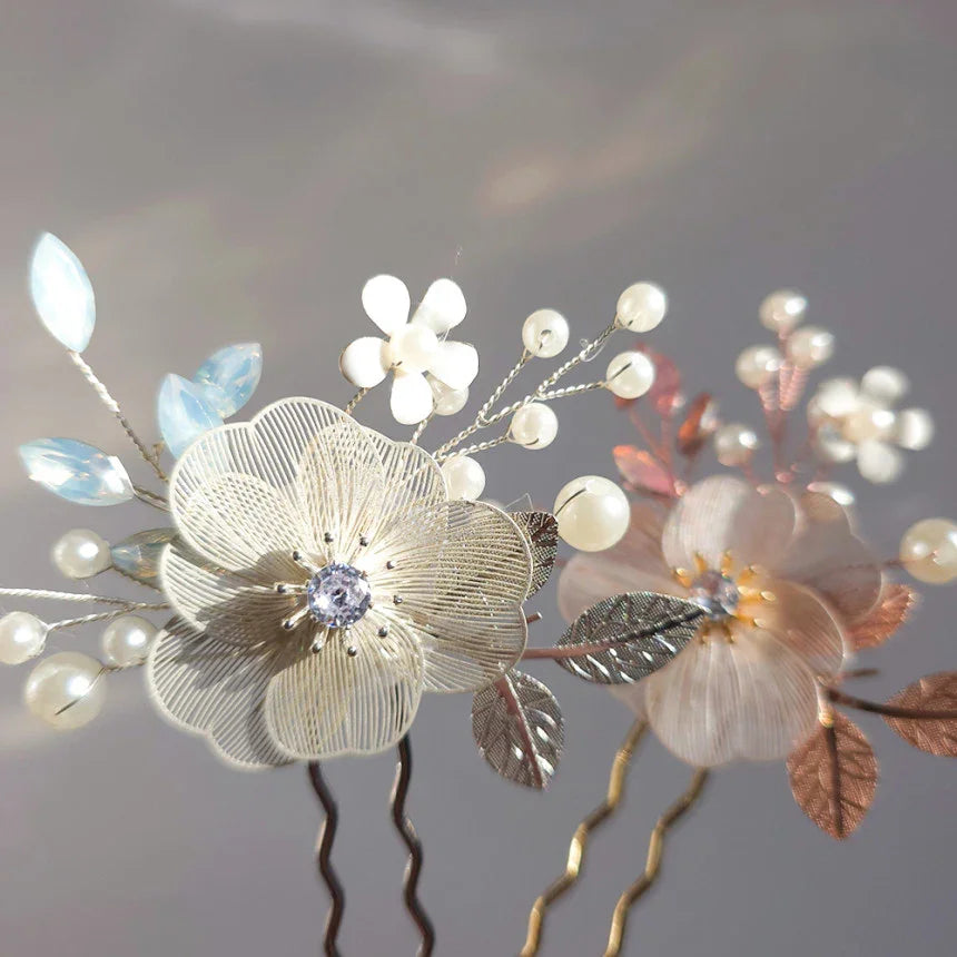 Floral U-Shaped Hairpin