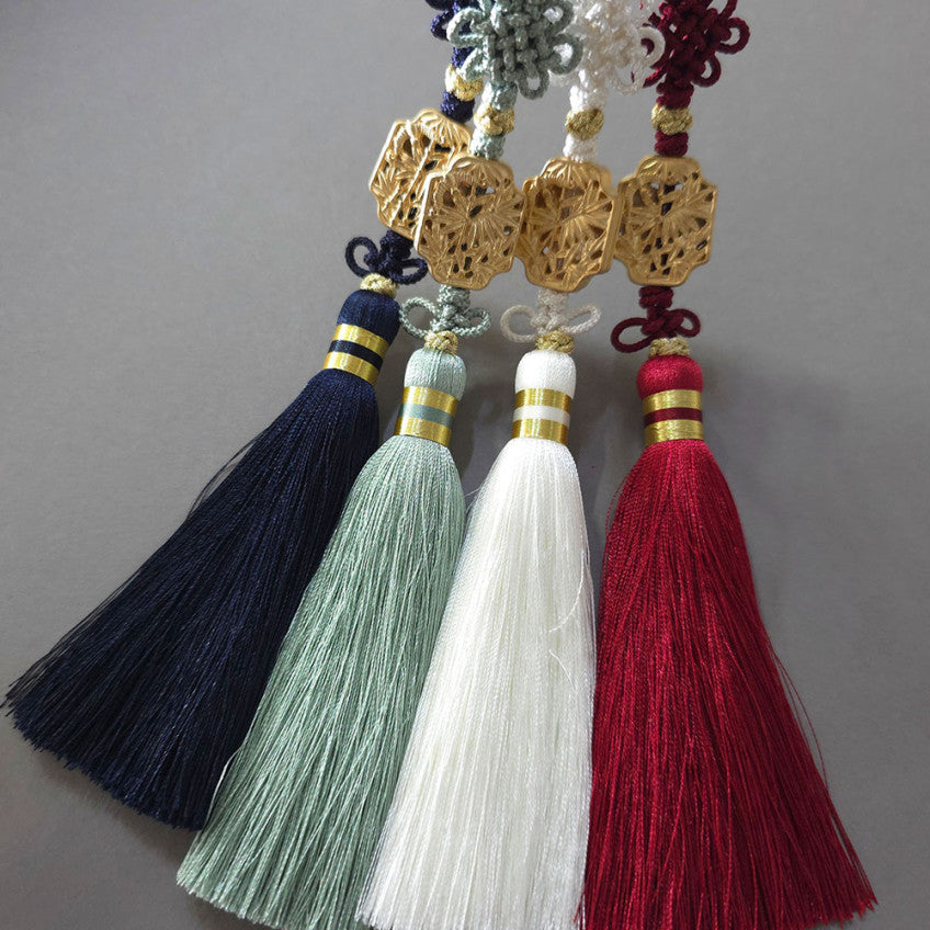 Gold Bamboo Tassel Norigae