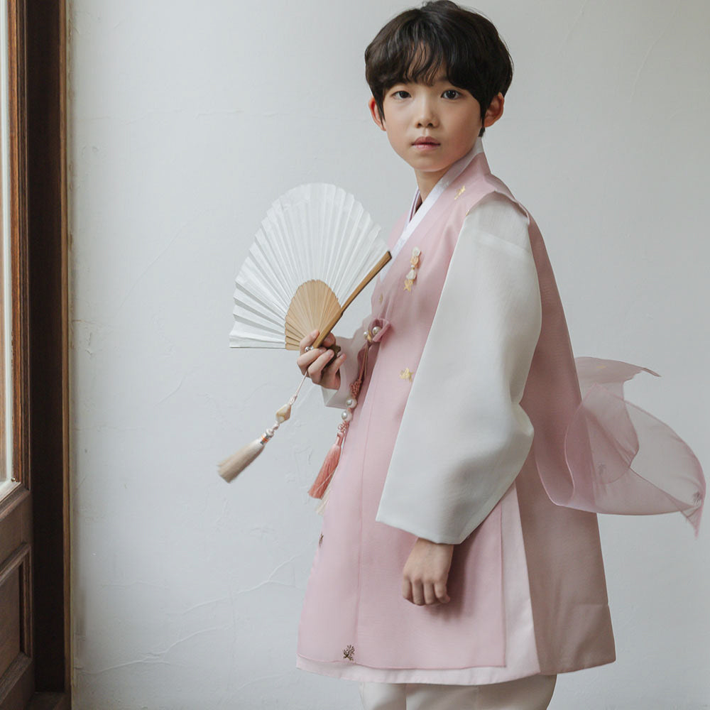 Heesung Pink Boy Hanbok (1-9YR) (Copy)