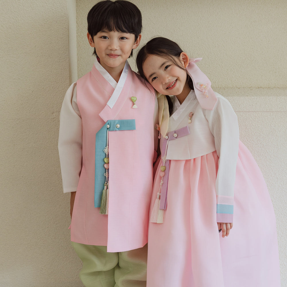 Rajoon Pink Boy Hanbok (1-12YR)