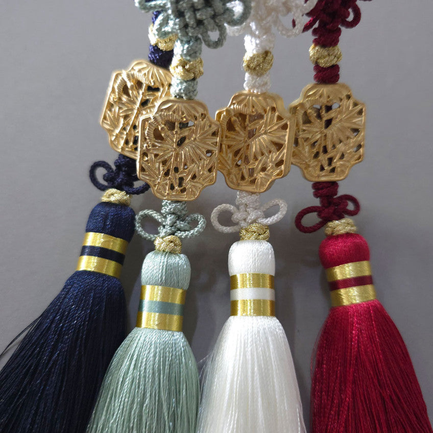 Gold Bamboo Tassel Norigae