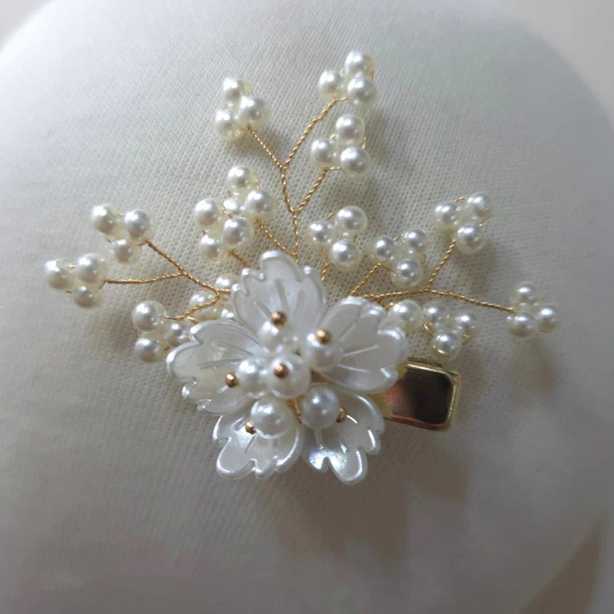 Mini Pearl Blossom Hairpin