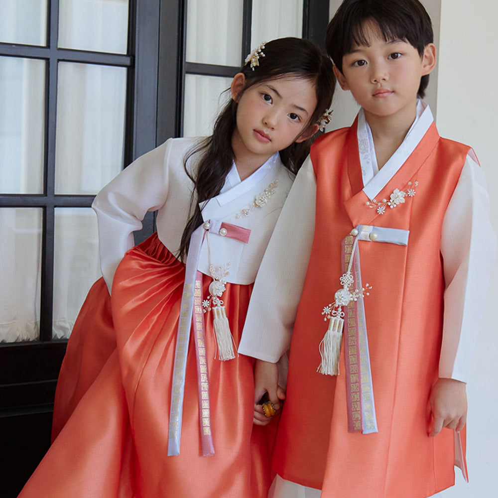 Eunkyo Coral Vest Boy Hanbok (1-12YR)