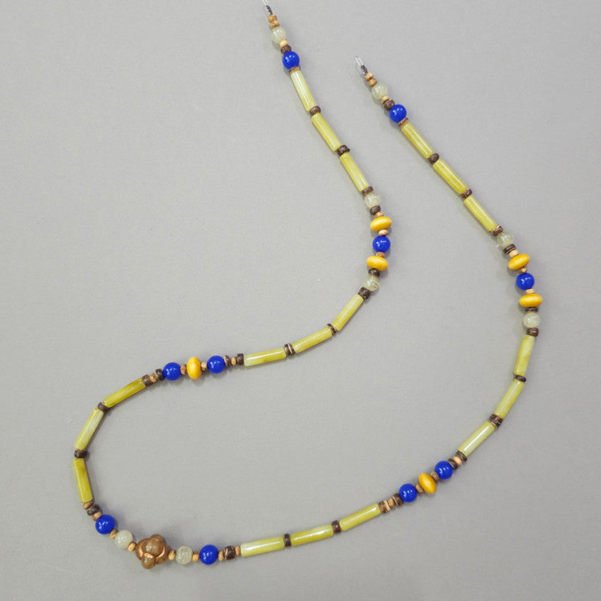 Natural Stone Gat String - Yellow