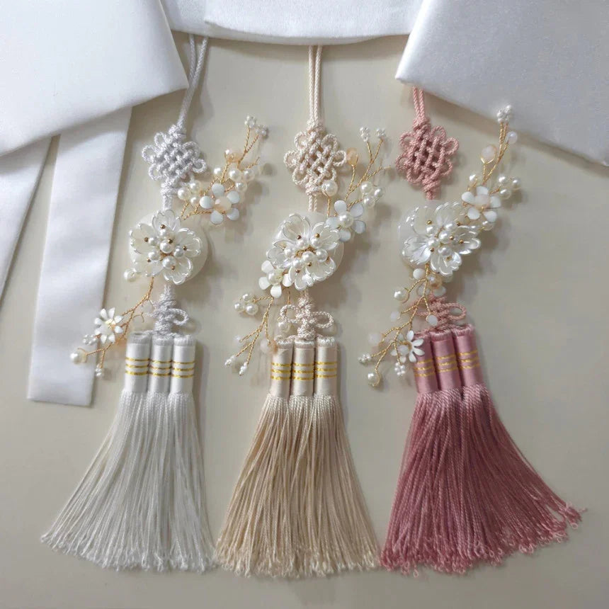 Mini Pearl Blossom Tassel Norigae