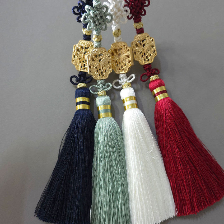 Gold Bamboo Tassel Norigae