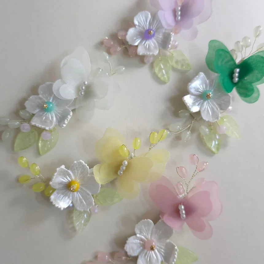 Butterfly & Mother of Pearl Hairpin - Native Korean