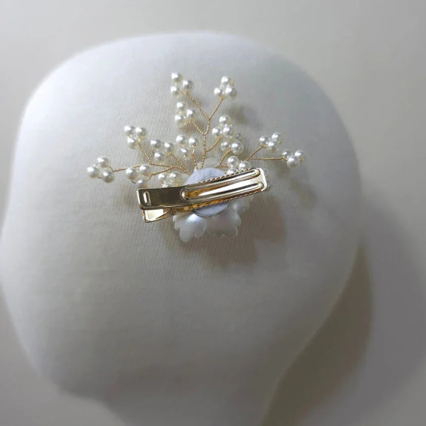 Mini Pearl Blossom Hairpin