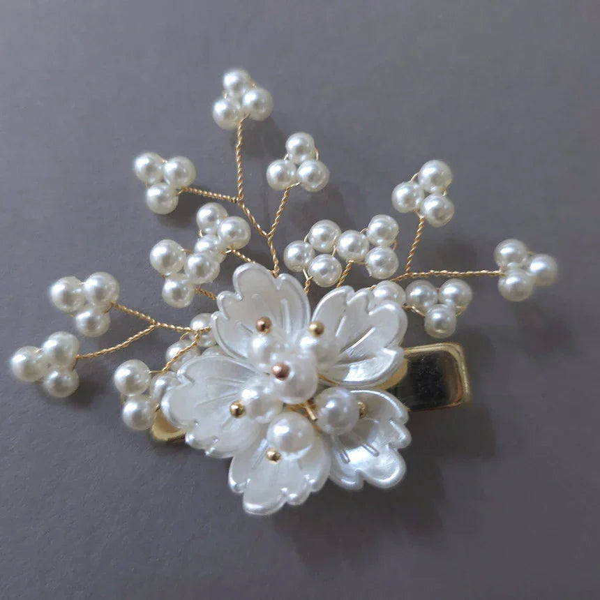 Mini Pearl Blossom Hairpin