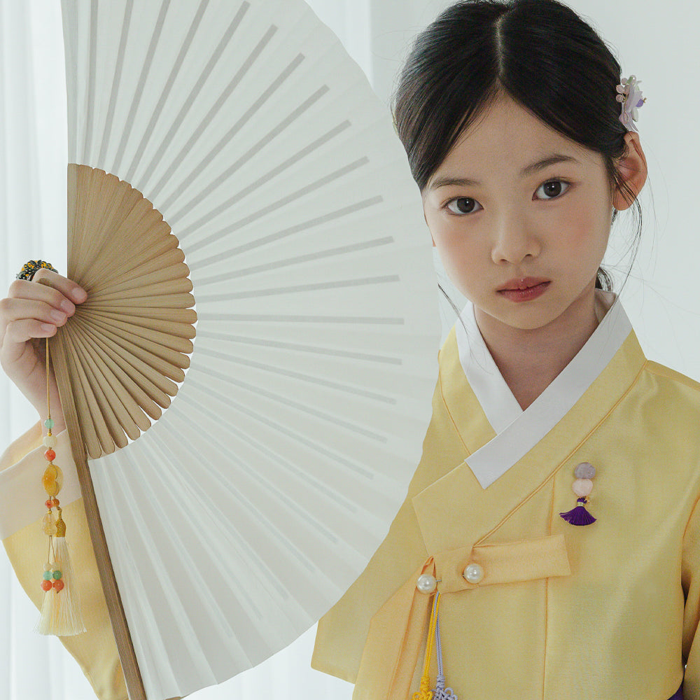 Boye Yellow Purple Girl Hanbok (1-10YR)