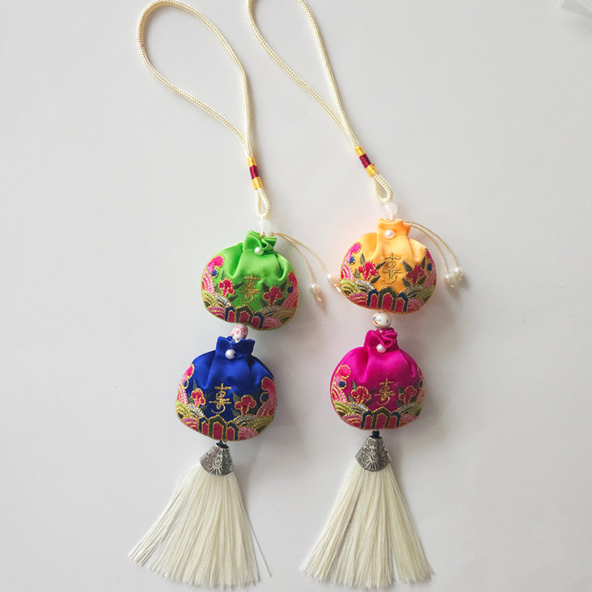 Embroidered Lucky Pouch Norigae